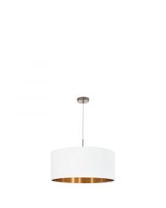 Copper modern pendant light fabric, Abano