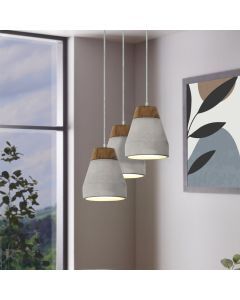 Concrete pendant light brown, Antonio