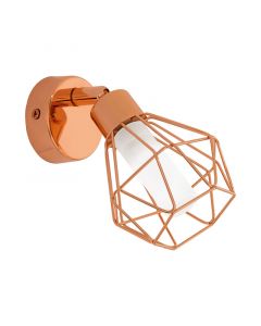 Copper industrial ceiling spotlight steel, Zinedine