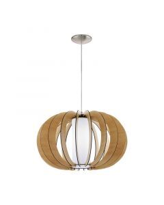 Rustic pendant light wood, Kiran