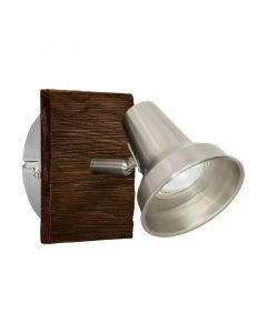 Wood ceiling spotlight brown, Olmo