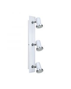 Chrome ceiling spotlight glass, Jasmijn, IP44