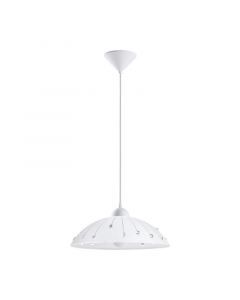White pendant light glass, Kaj