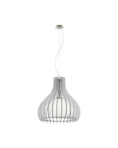 Wood pendant light white, Betsy