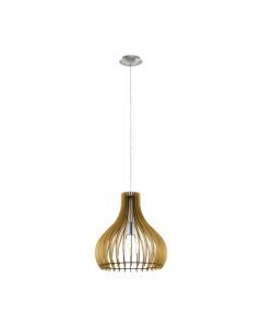 Rustic pendant light wood, Betsy