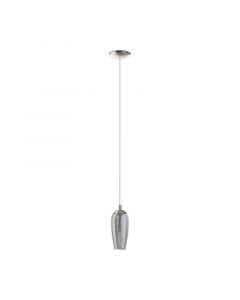 Nickel design pendant light glass, Olcay