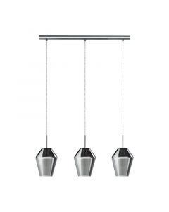 Grey modern pendant light glass, Carl