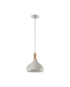 Silver pendant light steel, Tjebbe
