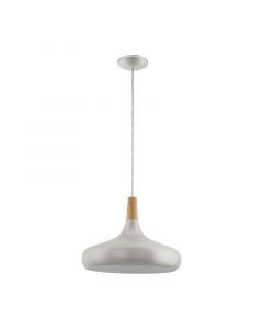 Silver pendant light steel, Tjebbe