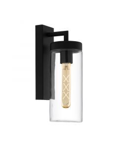 Black modern outdoor light metal, Quinn, IP44