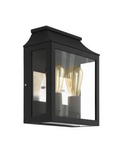 Black modern outdoor light aluminium, Lenox, IP44