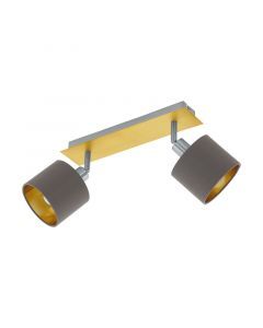 Yellow ceiling spotlight steel, Yaniek