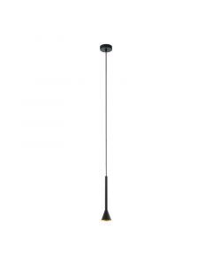 Black pendant light steel, Marielle