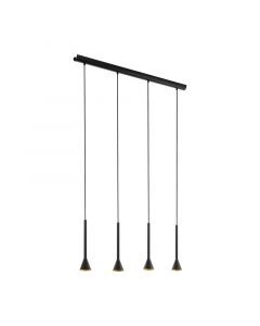 Black pendant light steel, Marielle