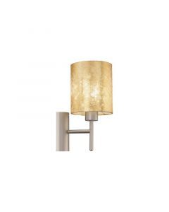 Beige modern wall light metal, Megan, with switch