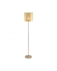 Beige modern floor lamp metal, Megan, with switch