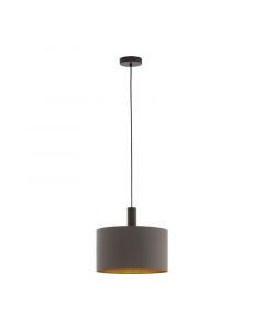 Brown modern pendant light fabric, Mies