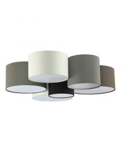 Grey modern ceiling light metal, Regina