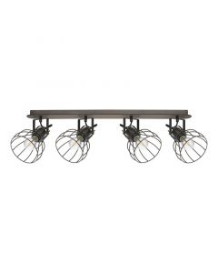 Wood ceiling spotlight brown, Tjarda