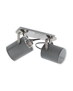 Nickel rustic ceiling spotlight steel, Yvana