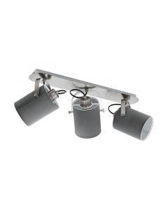 Nickel rustic ceiling spotlight steel, Yvana