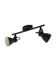 Black vintage ceiling spotlight steel, Tinke