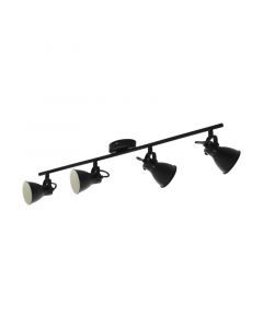 Black vintage ceiling spotlight steel, Tinke