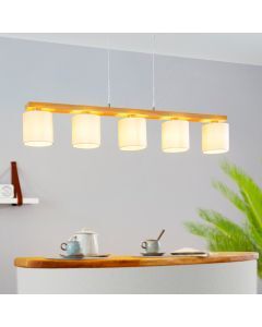 Wooden pendant light, Magali