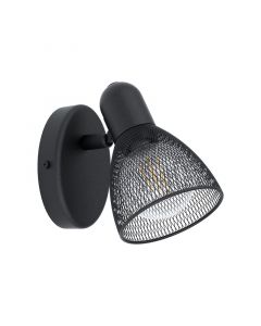 Black industrial ceiling spotlight steel, Madelene