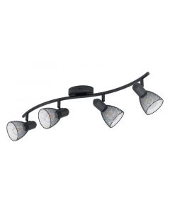 Black industrial ceiling spotlight steel, Madelene