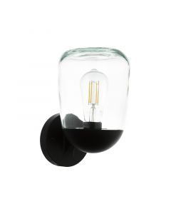Black modern outdoor light aluminium, Kerwin, IP44