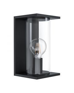 Black modern outdoor light steel, Laszlo, IP54