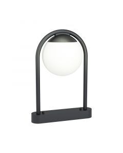 Black modern outdoor light steel, Lynne, IP44