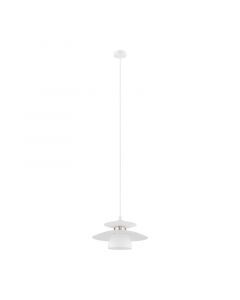 White design pendant light steel, Lariana