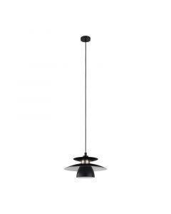 Black design pendant light steel, Lariana