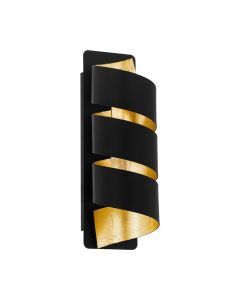 Golden modern wall light steel, Niek
