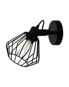 Black industrial ceiling spotlight steel, Valentijn