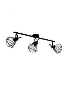 Black industrial ceiling spotlight steel, Valentijn