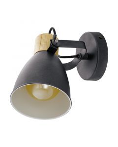 Wood ceiling spotlight grey, Nickey