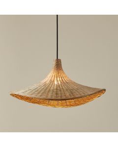Rattan pendant light brown, Jettie