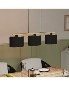 Wood pendant light brown, Magali