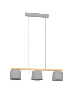 Wood pendant light grey, Jeannot