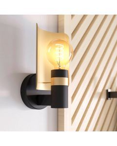 Golden modern wall light aluminium, Jetty