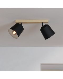Wood wall spotlight brown, Teddy