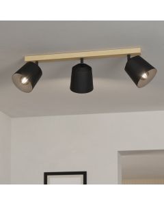 Wood ceiling spotlight brown, Teddy