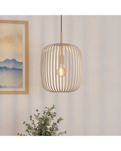 Beige industrial pendant light aluminium, Pietro