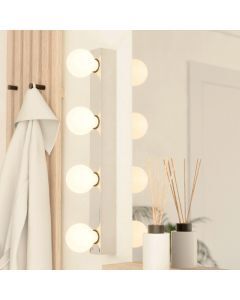 Chrome wall light aluminium, Raoul