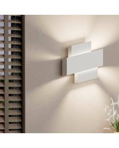 White design wall light aluminium, Kylie