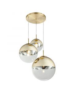 Golden design pendant light glass, Novia