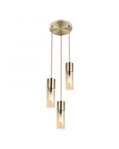 Amber design pendant light glass, Xena
